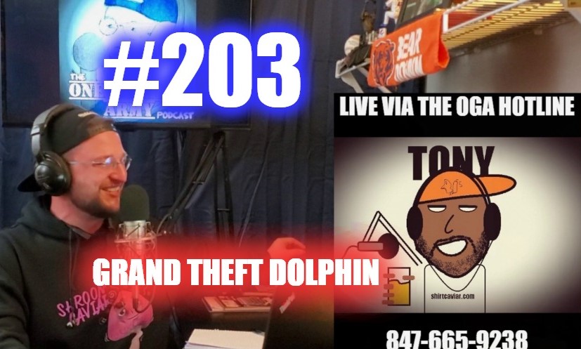 #203 – Grand Theft Dolphin episode artwork