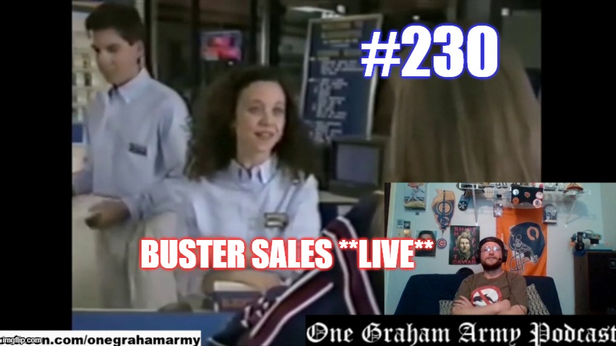 #230 – Buster Sales *Live* episode artwork